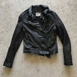 Muubaa goat leather biker jacket